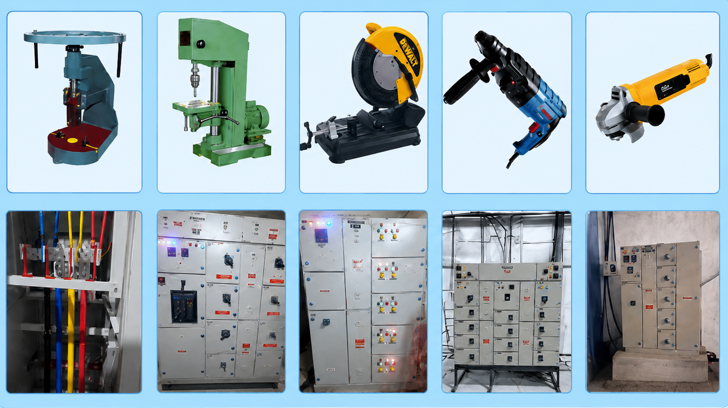 Manufacturing tools and panel infrastructure from the brochure