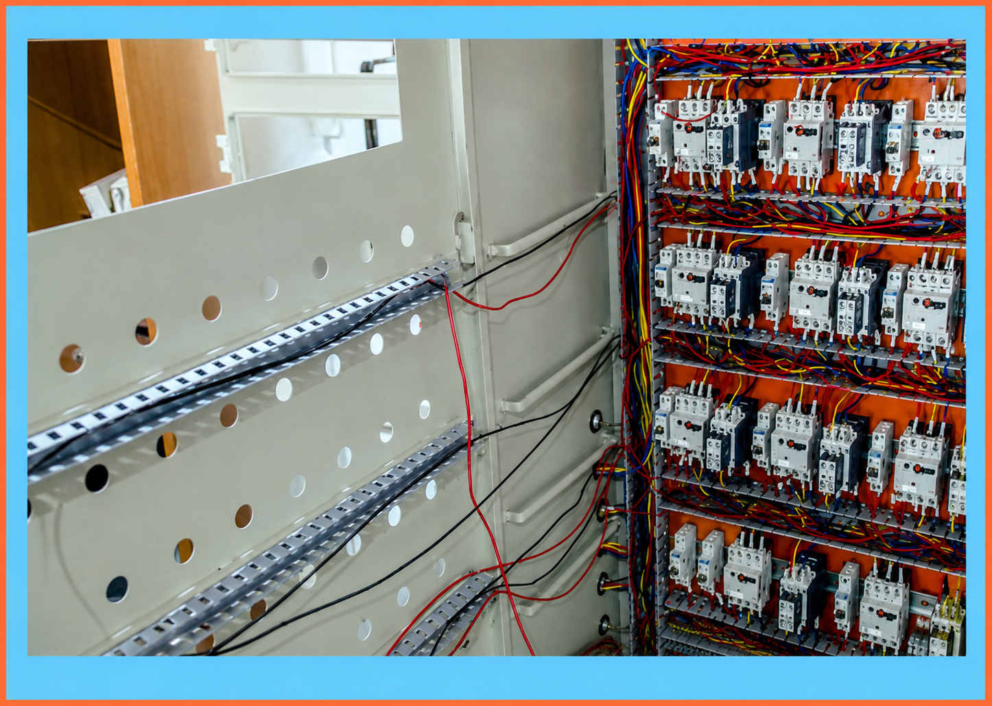 VFD control panel interior